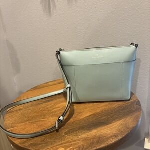 Kate Spade~Patrice~Spring Meadow~Leather Zip Top Crossbody Purse Handbag